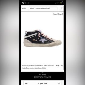 Golden goose mid stars size 37